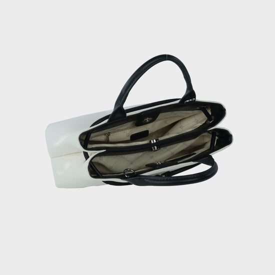 Borsa a mano MEGAN CANVAS - BLACK COCONUT