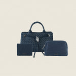 MEGAN DENIM MATCHING SET CUSTOM - BLUE BERRY