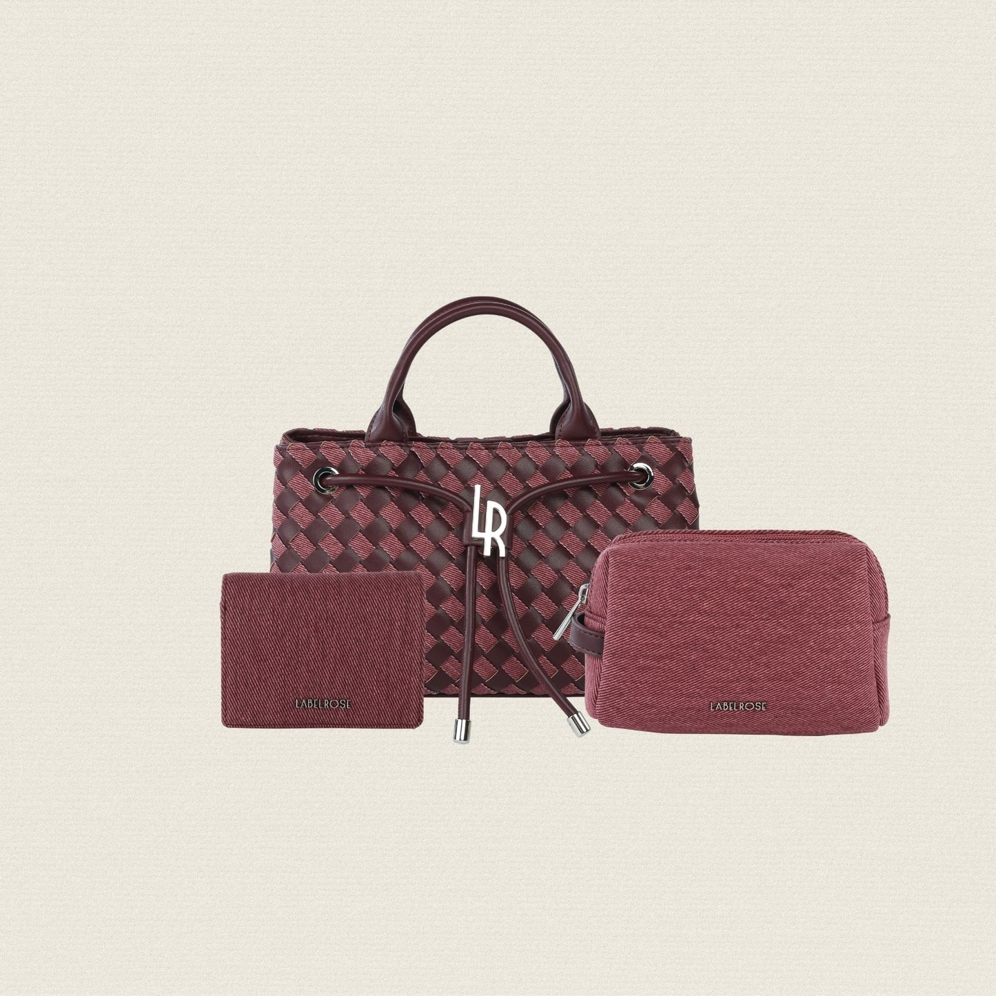 MEGAN DENIM MATCHING SET CUSTOM - CHERRYRED