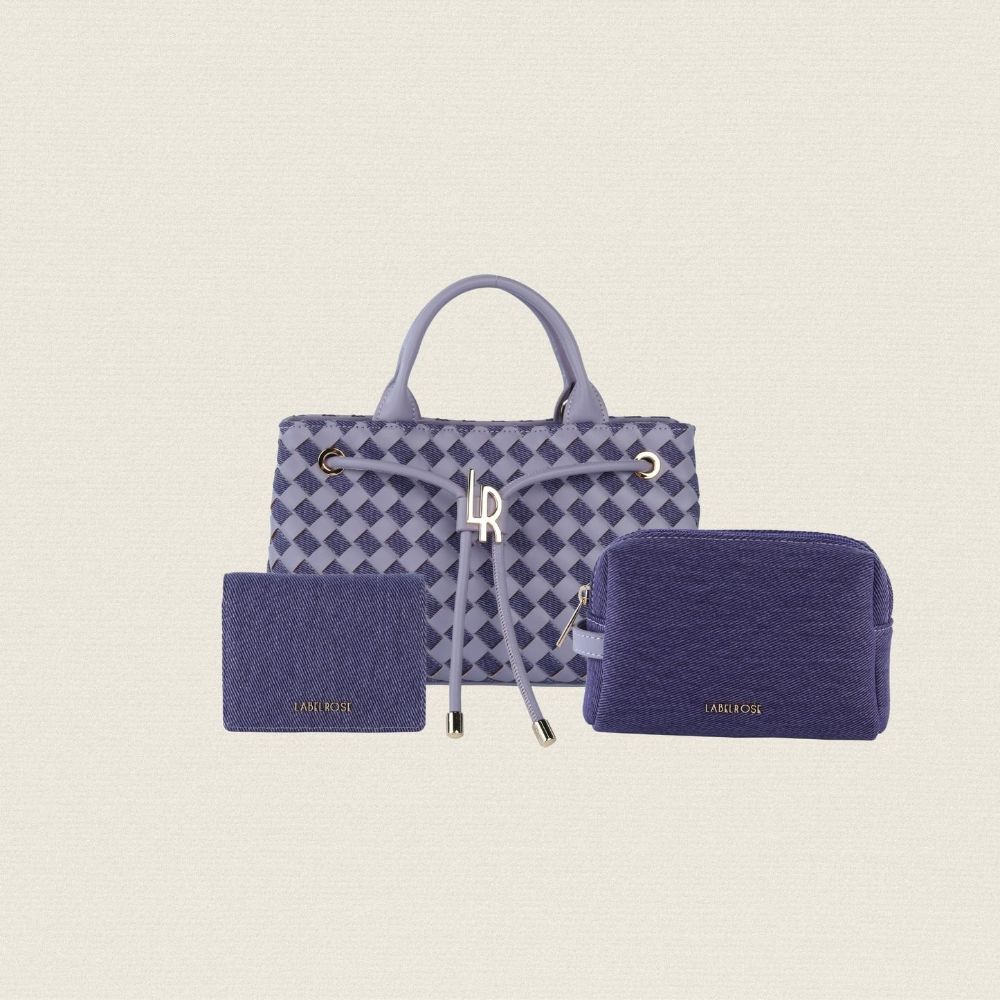 MEGAN DENIM MATCHING SET CUSTOM - VIOLET PLUM
