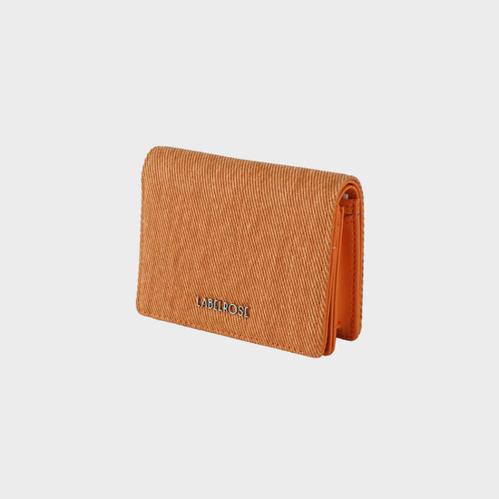 Portafoglio MEGAN WALLET DENIM - ORANGE MANDARIN