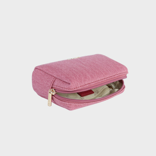 Pochette MEGAN DENIM - STRAWBERRY PINK