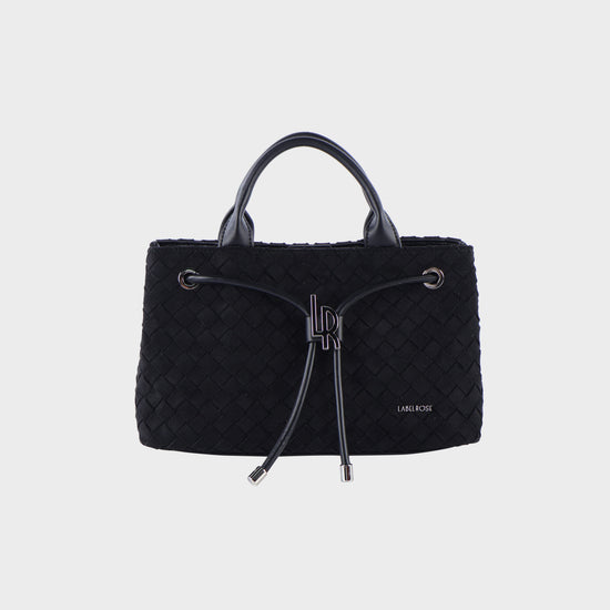Borsa a mano MEGAN SIMILSUEDE - BLACK SILVER