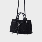 Borsa a mano MEGAN SIMILSUEDE - BLACK SILVER