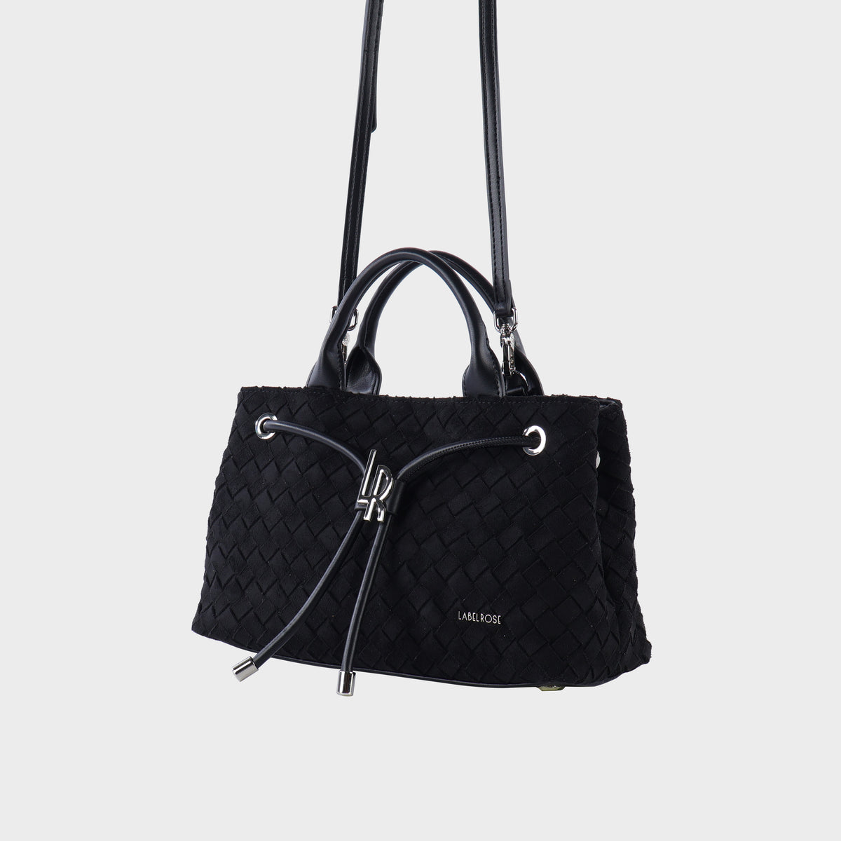 Borsa a mano MEGAN SIMILSUEDE - BLACK SILVER