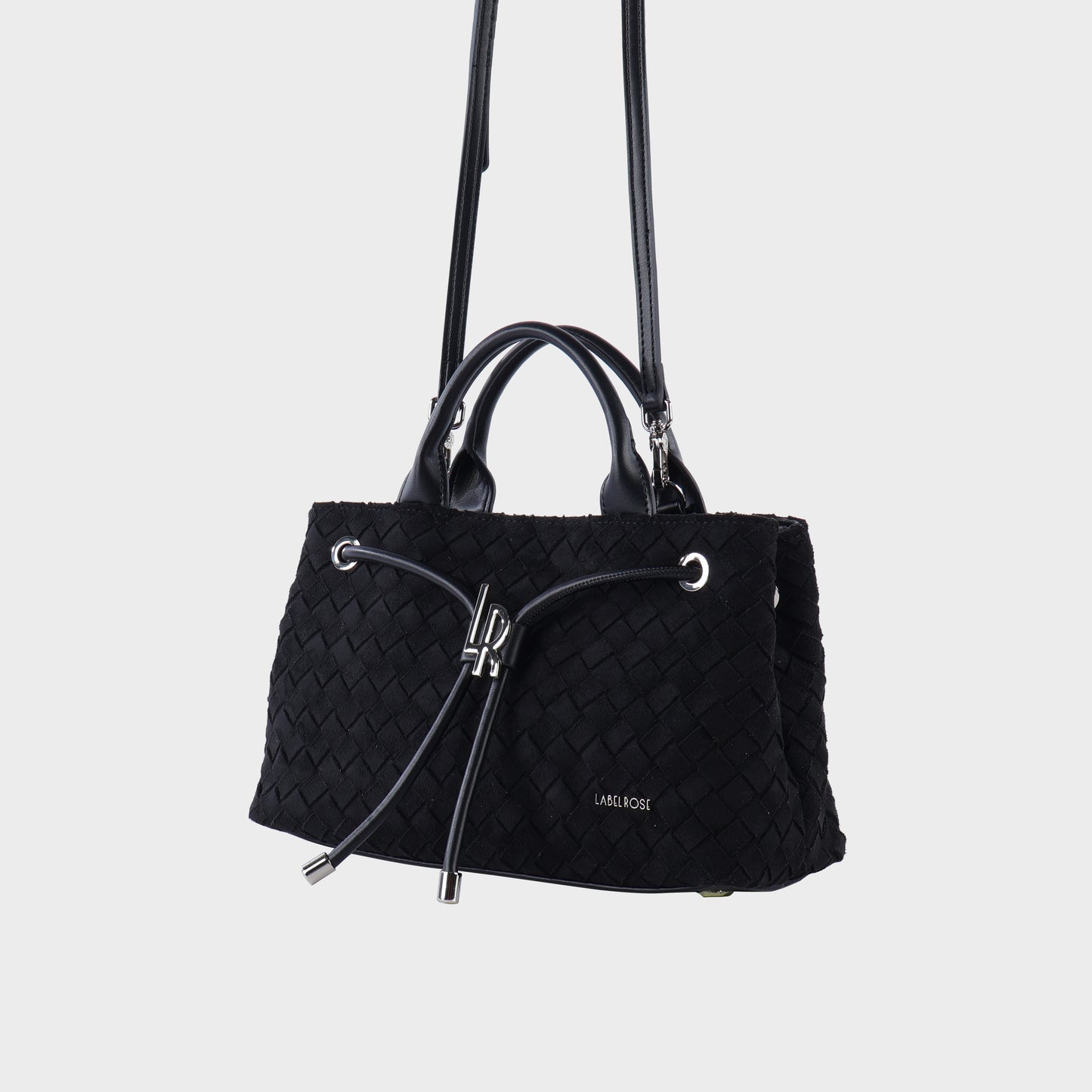 Borsa a mano MEGAN SIMILSUEDE - BLACK SILVER