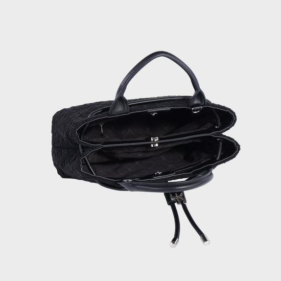 Borsa a mano MEGAN SIMILSUEDE - BLACK SILVER