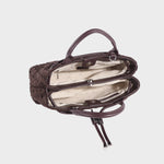 Bolso de mano MEGAN ANTE SINTÉTICO - BURDEOS