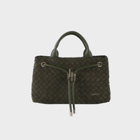 MEGAN FAUX SUEDE HANDBAG - MUSK