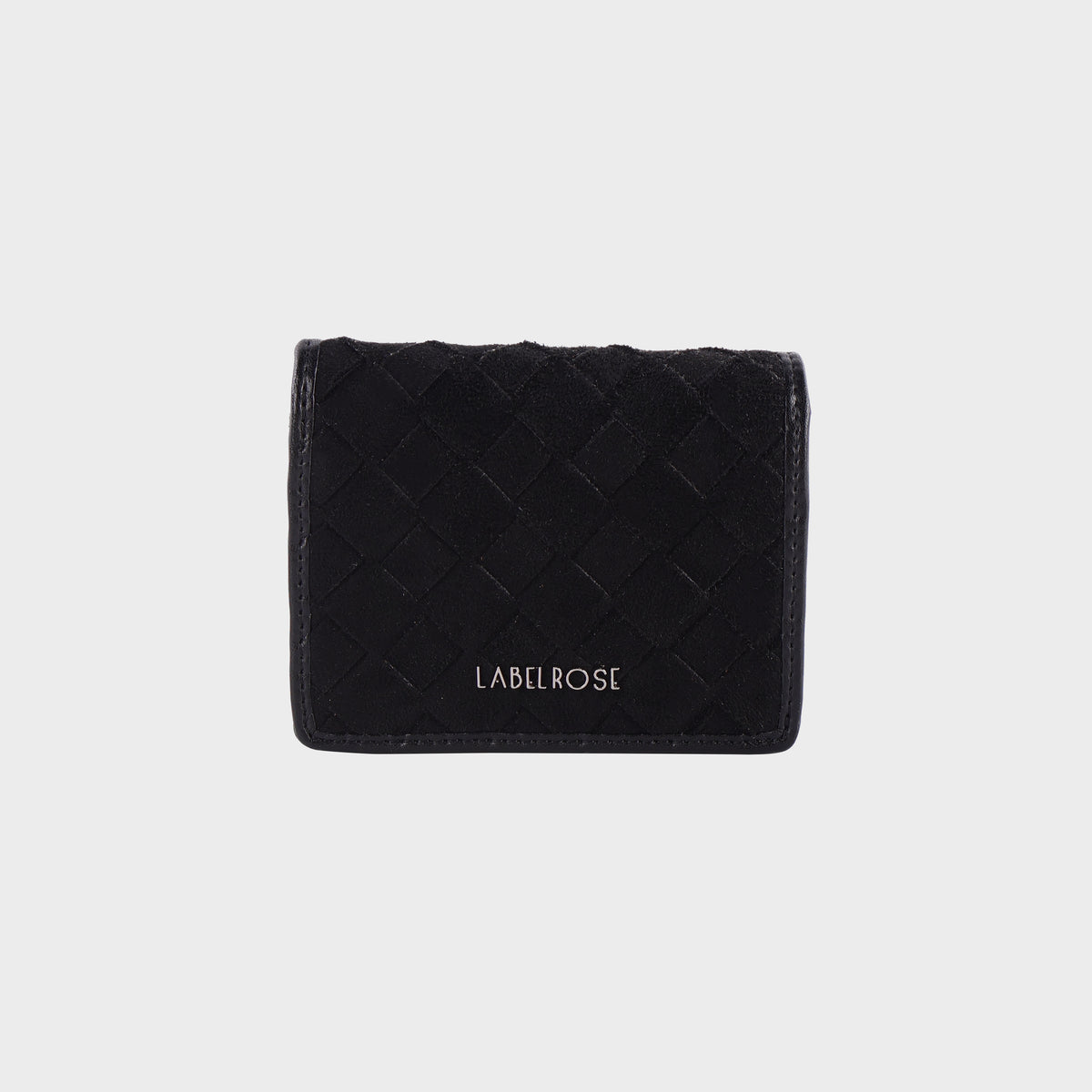 Cartera MEGAN WALLET EN ANTE SINTÉTICO - NEGRO PLATEADO