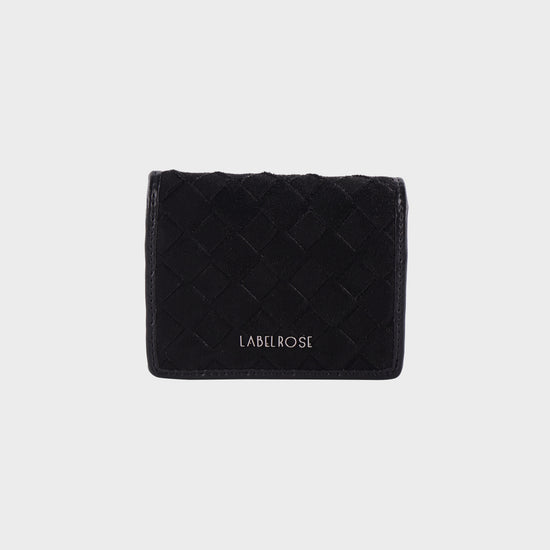 Portafoglio MEGAN WALLET SIMILSUEDE - BLACK SILVER