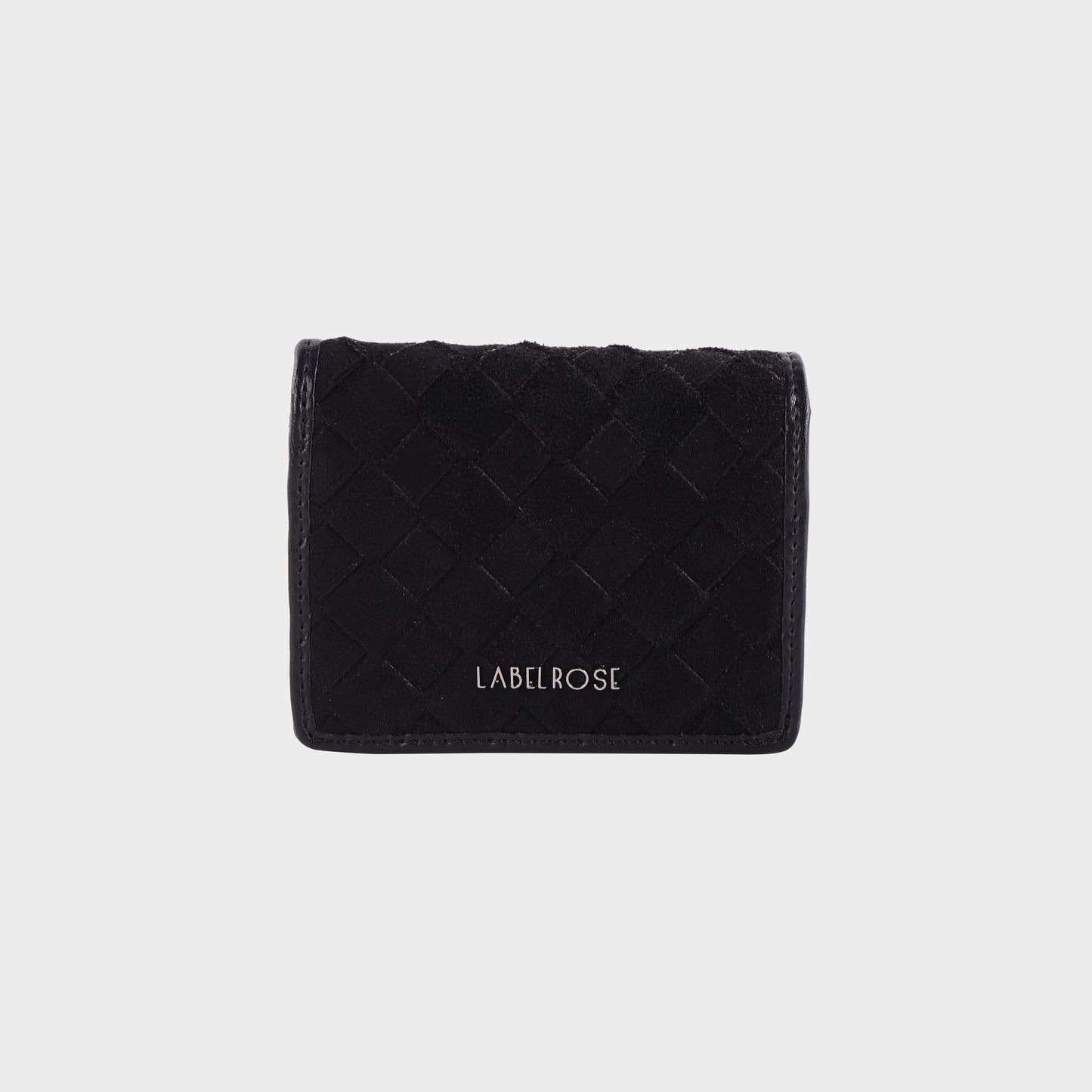 Cartera MEGAN WALLET EN ANTE SINTÉTICO - NEGRO PLATEADO