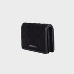 Cartera MEGAN WALLET EN ANTE SINTÉTICO - NEGRO PLATEADO