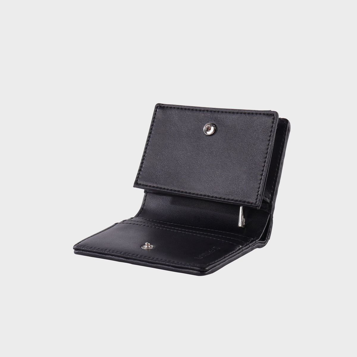 Cartera MEGAN WALLET EN ANTE SINTÉTICO - NEGRO PLATEADO