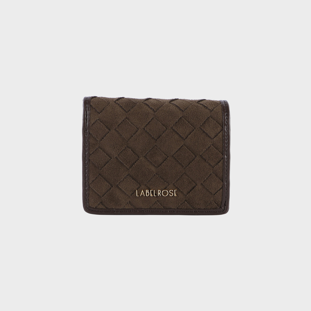 MEGAN WALLET FAUX SUEDE - BROWN