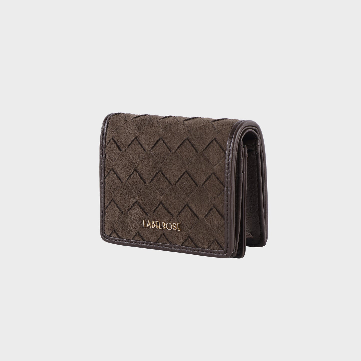 MEGAN WALLET FAUX SUEDE - BROWN