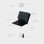 Portafoglio MEGAN WALLET CANVAS - BLACK COCONUT