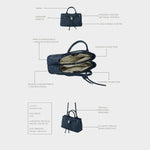 Borsa a mano MEGAN DENIM - BLUE BERRY