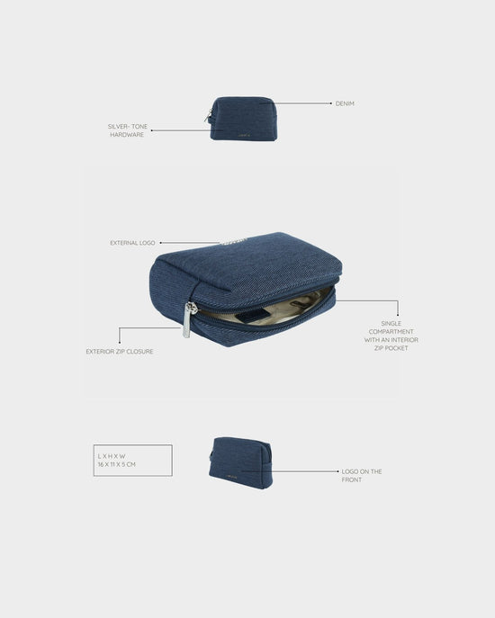 Pochette MEGAN DENIM - BLUE BERRY