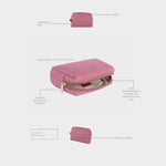 Clutch MEGAN DENIM - ROSA FRESA