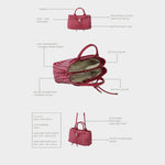 Borsa a mano MEGAN DENIM - STRAWBERRY PINK