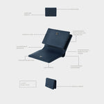 Billetera MEGAN WALLET DENIM - BLUE BERRY