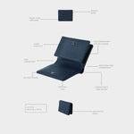 Billetera MEGAN WALLET DENIM - BLUE BERRY