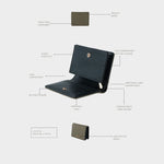Cartera MEGAN WALLET DENIM - BLACK BERRY