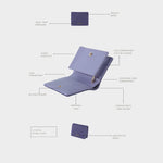 Cartera MEGAN WALLET DENIM - VIOLET PLUM