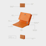 Monedero MEGAN WALLET DENIM - NARANJA MANDARINA