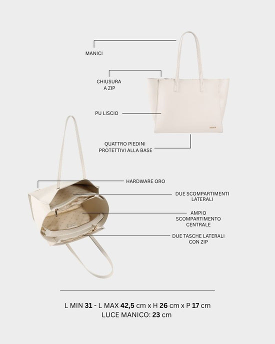 MELISSA BIG Shoulder Bag - MILK