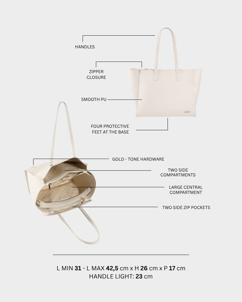 MELISSA BIG Shoulder Bag - MILK