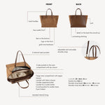 MELISSA FAUX SUEDE Handbag - BISCUIT