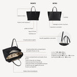 Bolso de mano MELISSA SIMIL ANTE - NEGRO DORADO