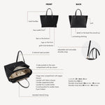 Bolso de mano MELISSA SIMIL ANTE - NEGRO DORADO