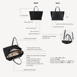 Bolso de mano MELISSA SIMIL ANTE - NEGRO DORADO