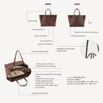Borsa a mano MELISSA SIMILSUEDE - CHOCOLATE