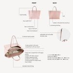 MELISSA FAUX SUEDE Handbag - PINK