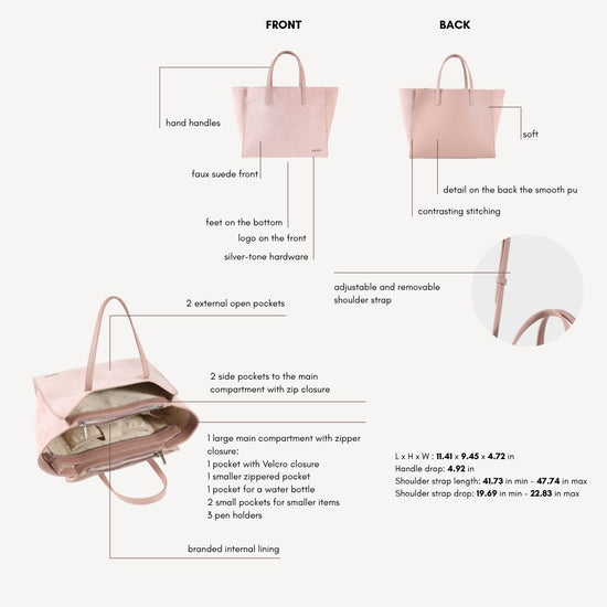 Borsa a mano MELISSA SIMILSUEDE - PINK