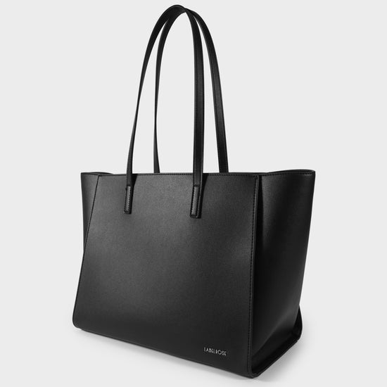 MELISSA BIG Shoulder Bag - BLACK SILVER