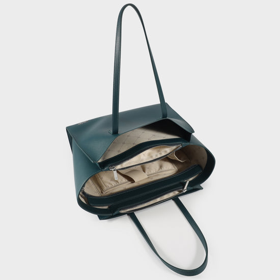 MELISSA BIG Shoulder Bag - DARK FOREST