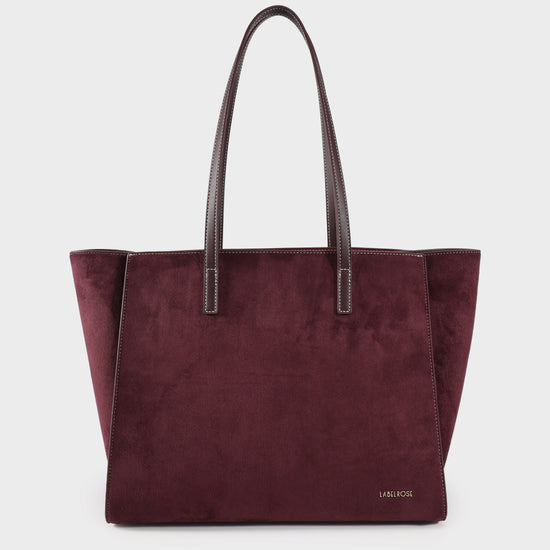 Borsa a spalla MELISSA BIG SMILSUEDE - AUBERGINE