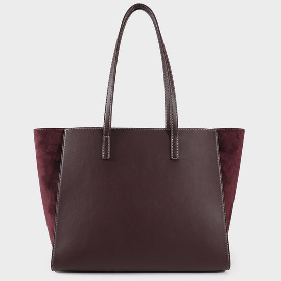 Borsa a spalla MELISSA BIG SMILSUEDE - AUBERGINE