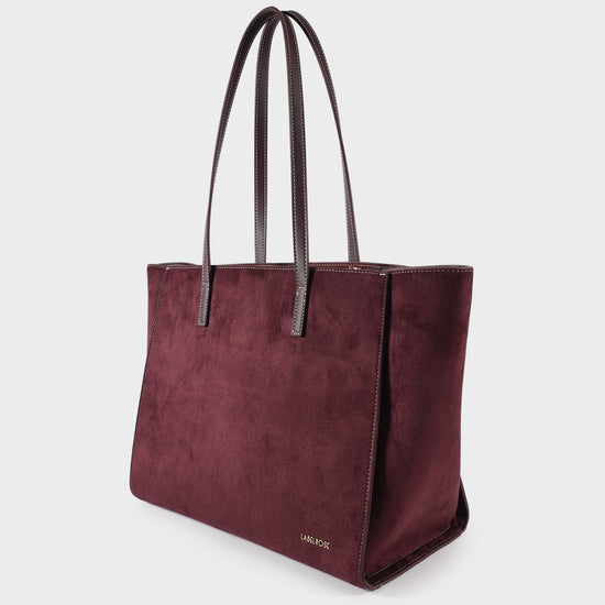 Borsa a spalla MELISSA BIG SMILSUEDE - AUBERGINE