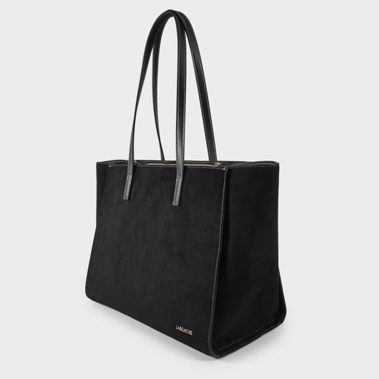 Borsa a spalla MELISSA BIG SIMILSUEDE - BLACK GOLD