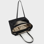 Borsa a spalla MELISSA BIG SIMILSUEDE - BLACK GOLD