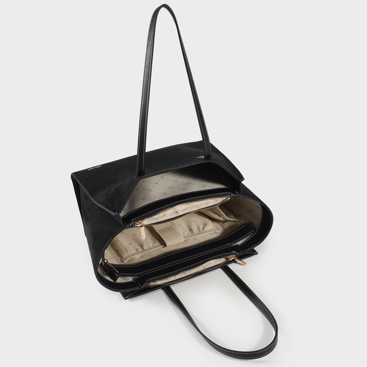 Borsa a spalla MELISSA BIG SIMILSUEDE - BLACK GOLD