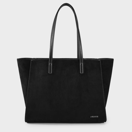 Borsa a spalla MELISSA BIG SIMILSUEDE - BLACK SILVER