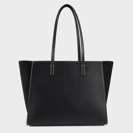 Borsa a spalla MELISSA BIG SIMILSUEDE - BLACK SILVER