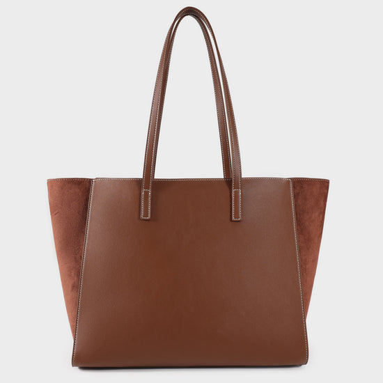 Borsa a spalla MELISSA BIG SIMILSUEDE - CARAMEL